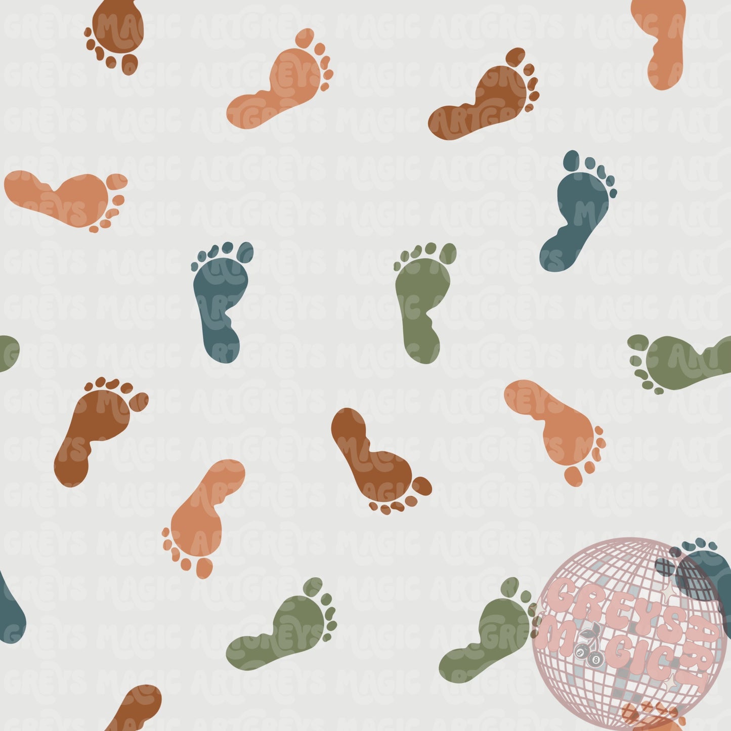 Gender Neutral Footprint Seamless File
