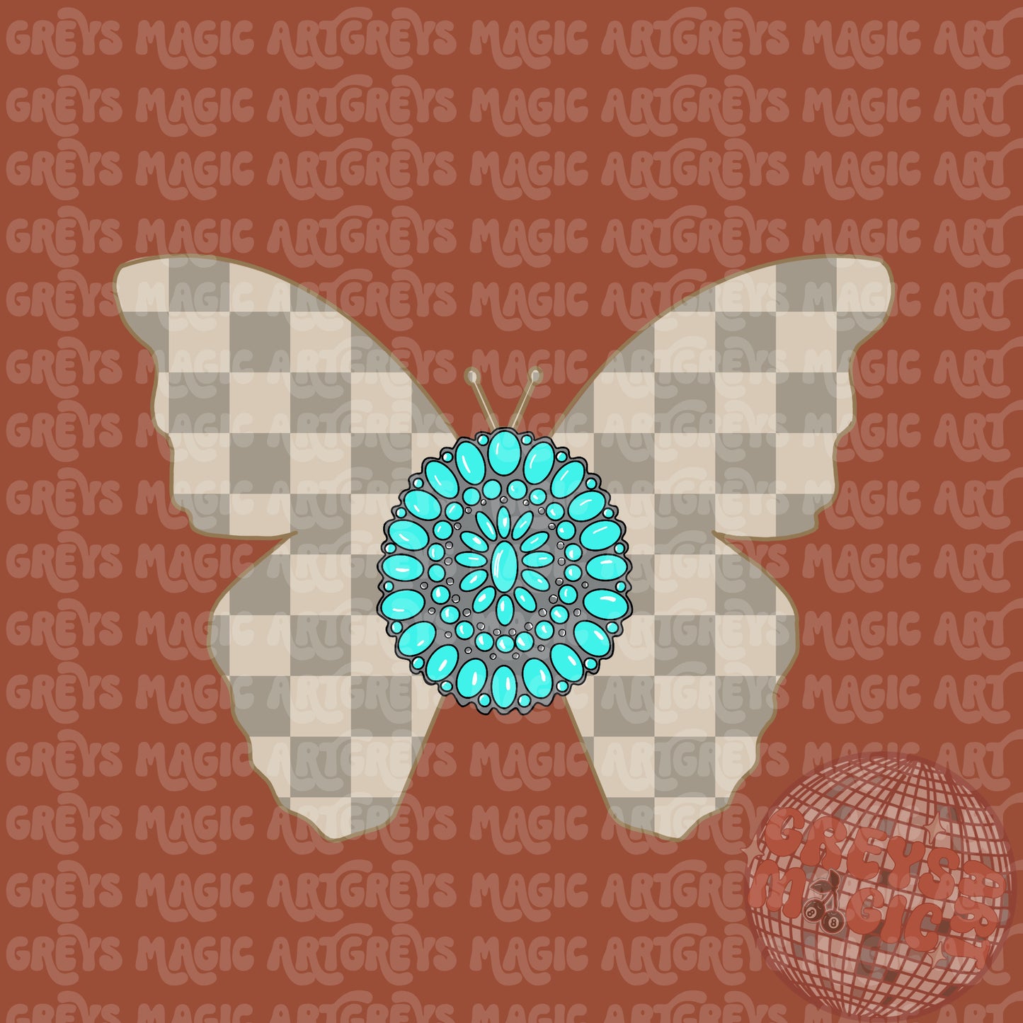 Butterfly Concho PNG