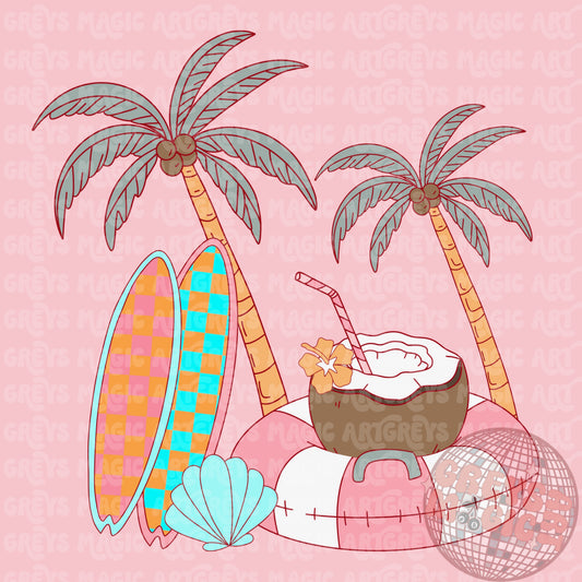 Girl Beach PNG