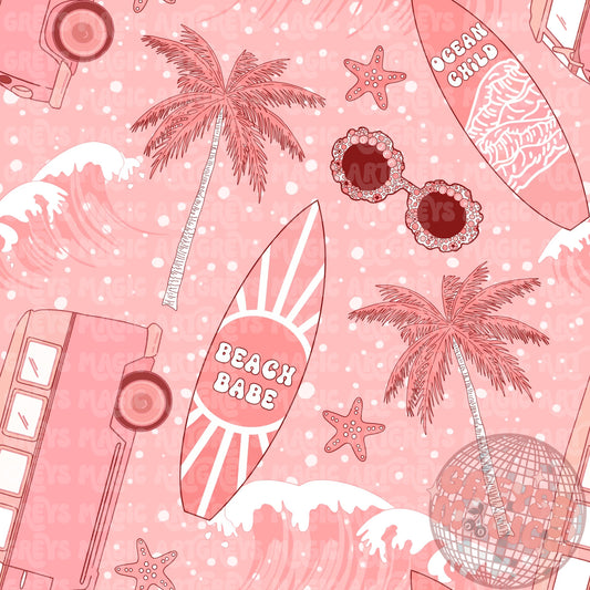 Pink Beach Babe Seamless File