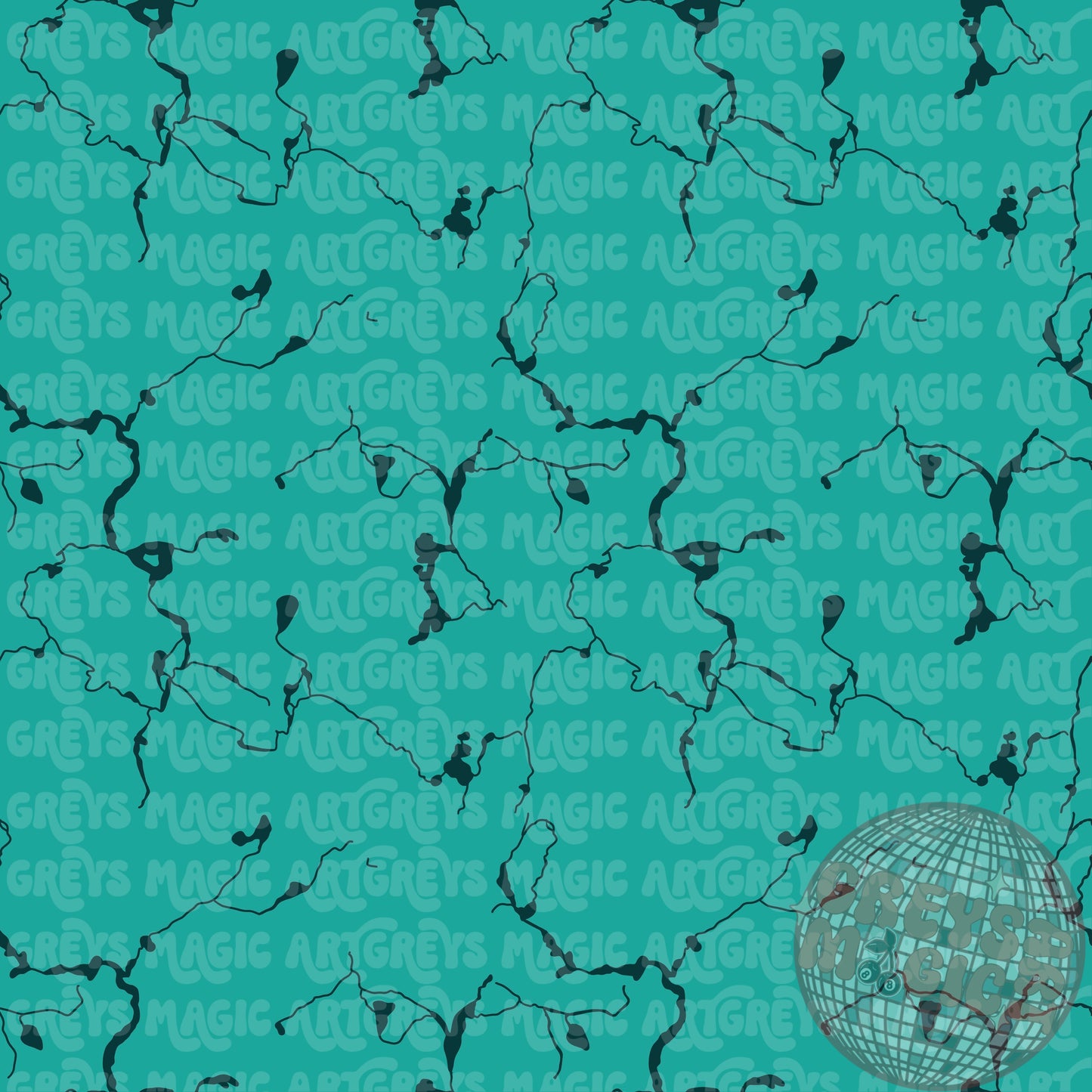 Turquoise And Dark Blue Marble Stone Seamless File