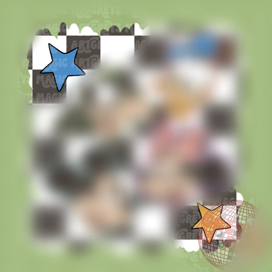 Mouse And Friends Muted Checkered PNG