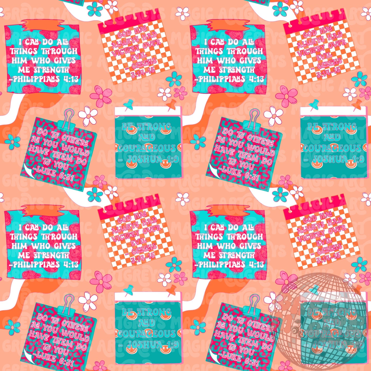 Motivation Sticky Notes Seamless File