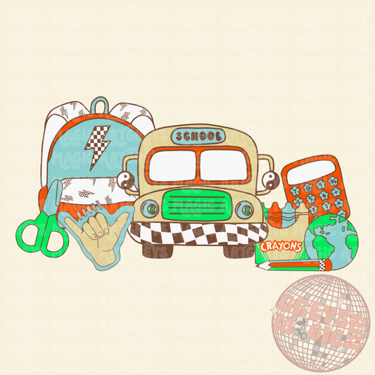 Dude Retro School PNG
