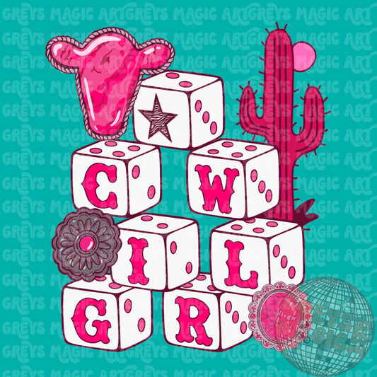 Cowgirl Blocks PNG