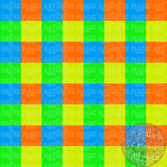 Neon Boy Checkered Seamless File