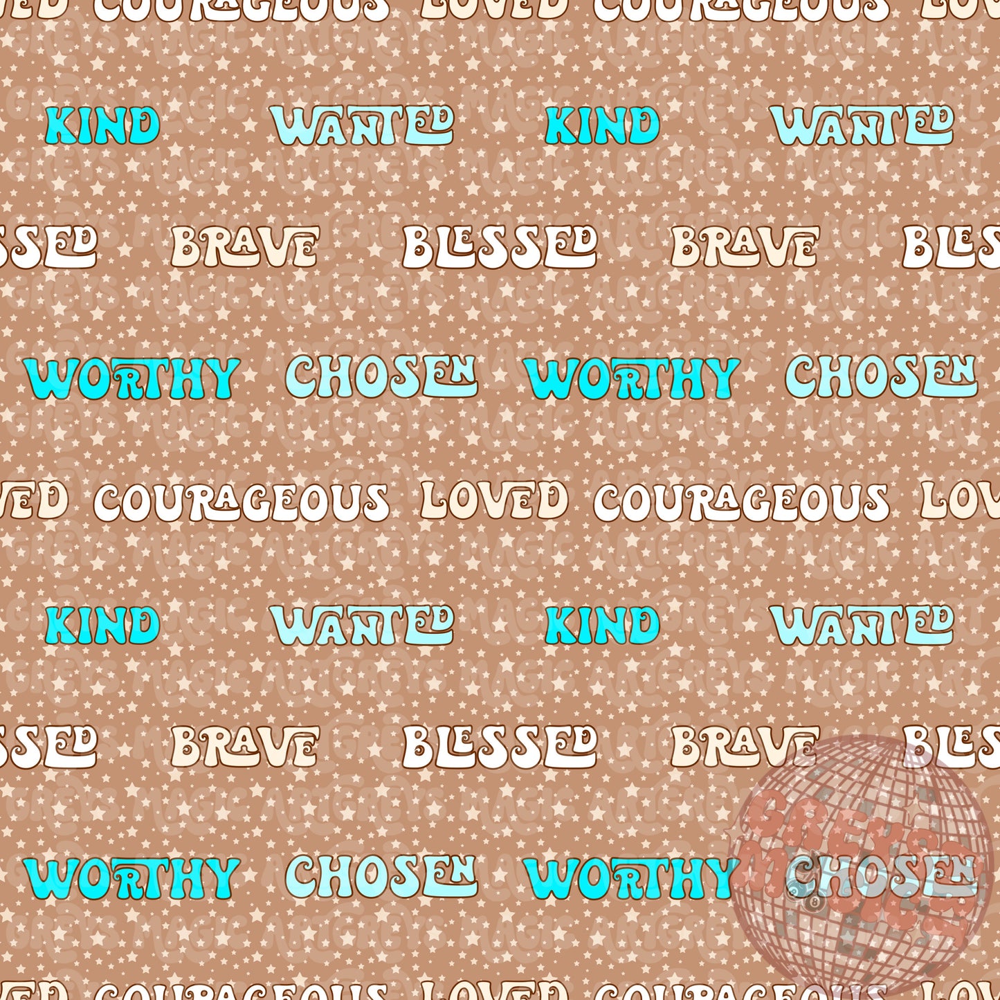 Affirmations Boy Seamless File