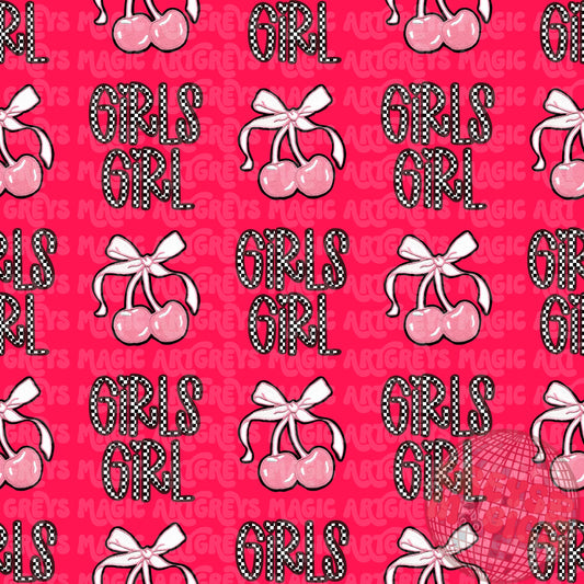 Hot Pink Girls Girl Seamless File