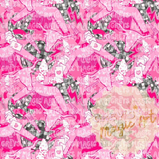 Pink Retro cowgirl mash