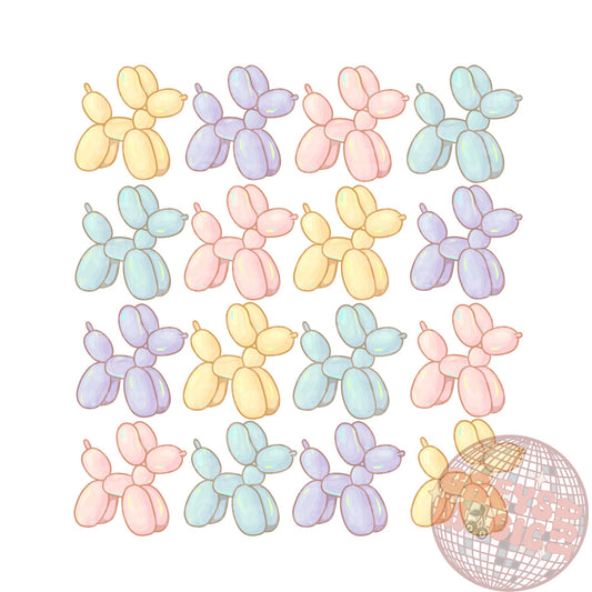Pastel Balloon Dogs PNG