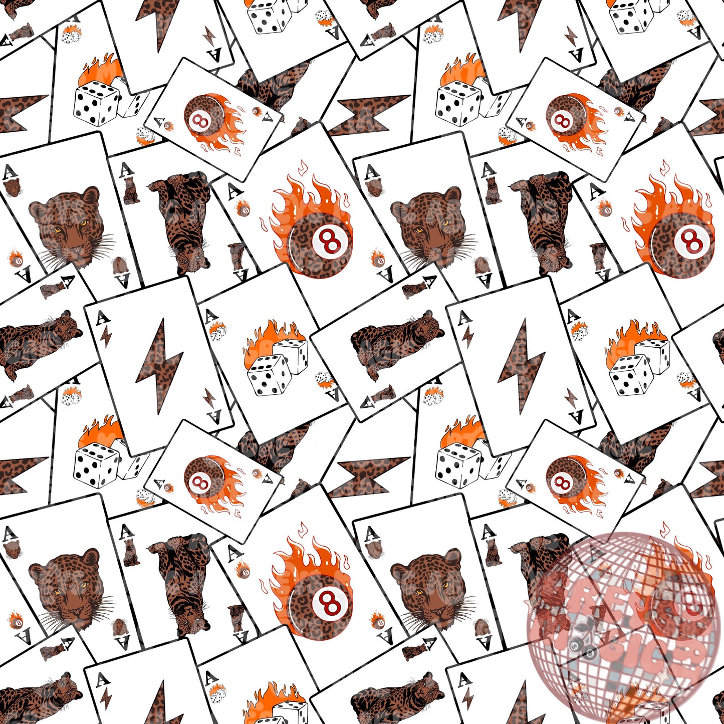 Retro Playing Cards Seamless File