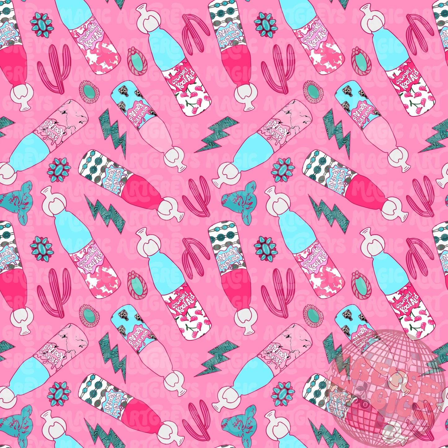 Cowgirl Kool-Aid Juices Seamless File