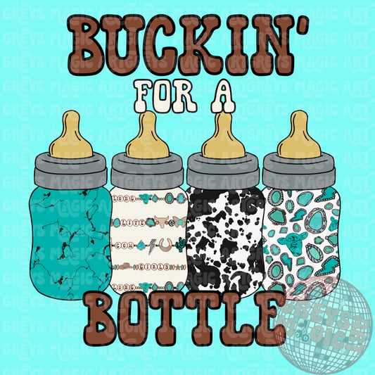 Buckin’ For The Bottle Girl PNG
