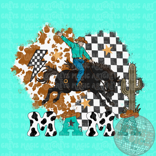 Western Boy Mama PNG