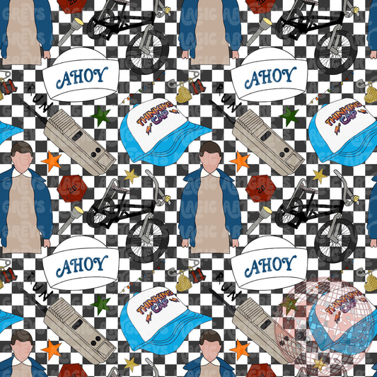 Checkered Strange Things Seamless File