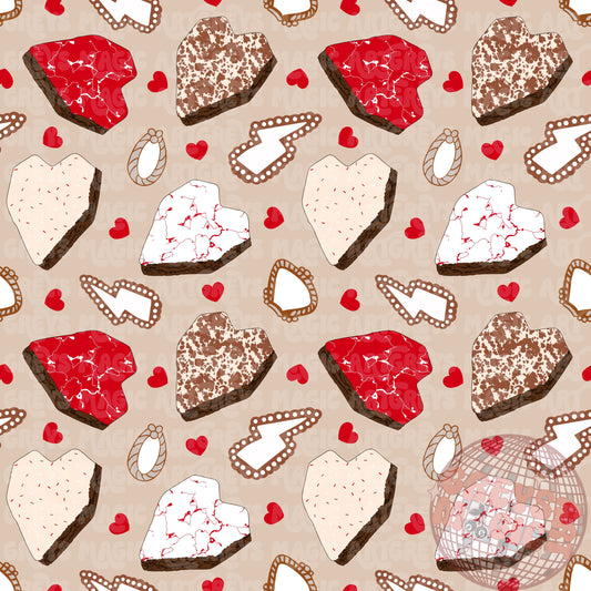 Heart Brownies Seamless File