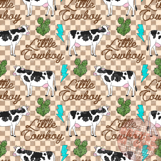 Little Cowboy Checkered Seamless File