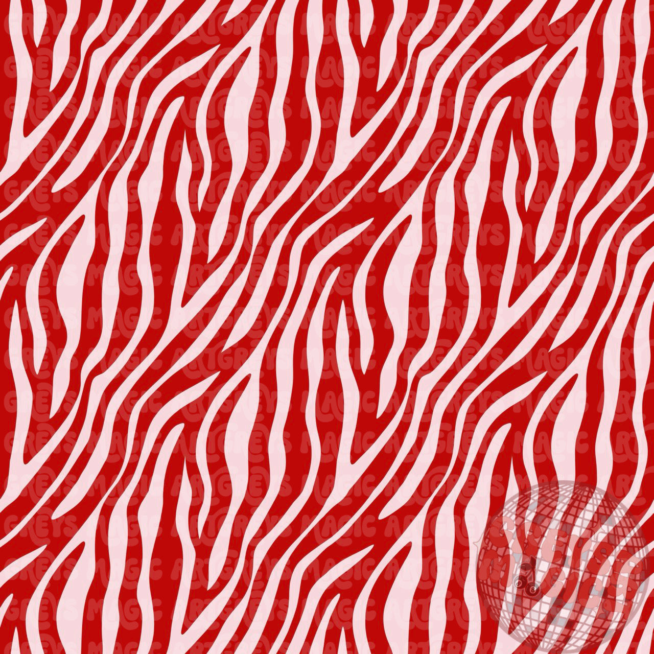 Pink And Red Zebra Seamless File