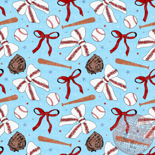 Baseball Bows Seamless File