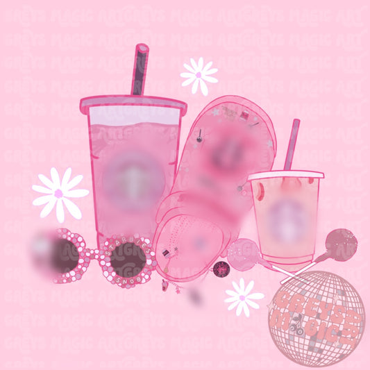 Pink SB Coffee PNG