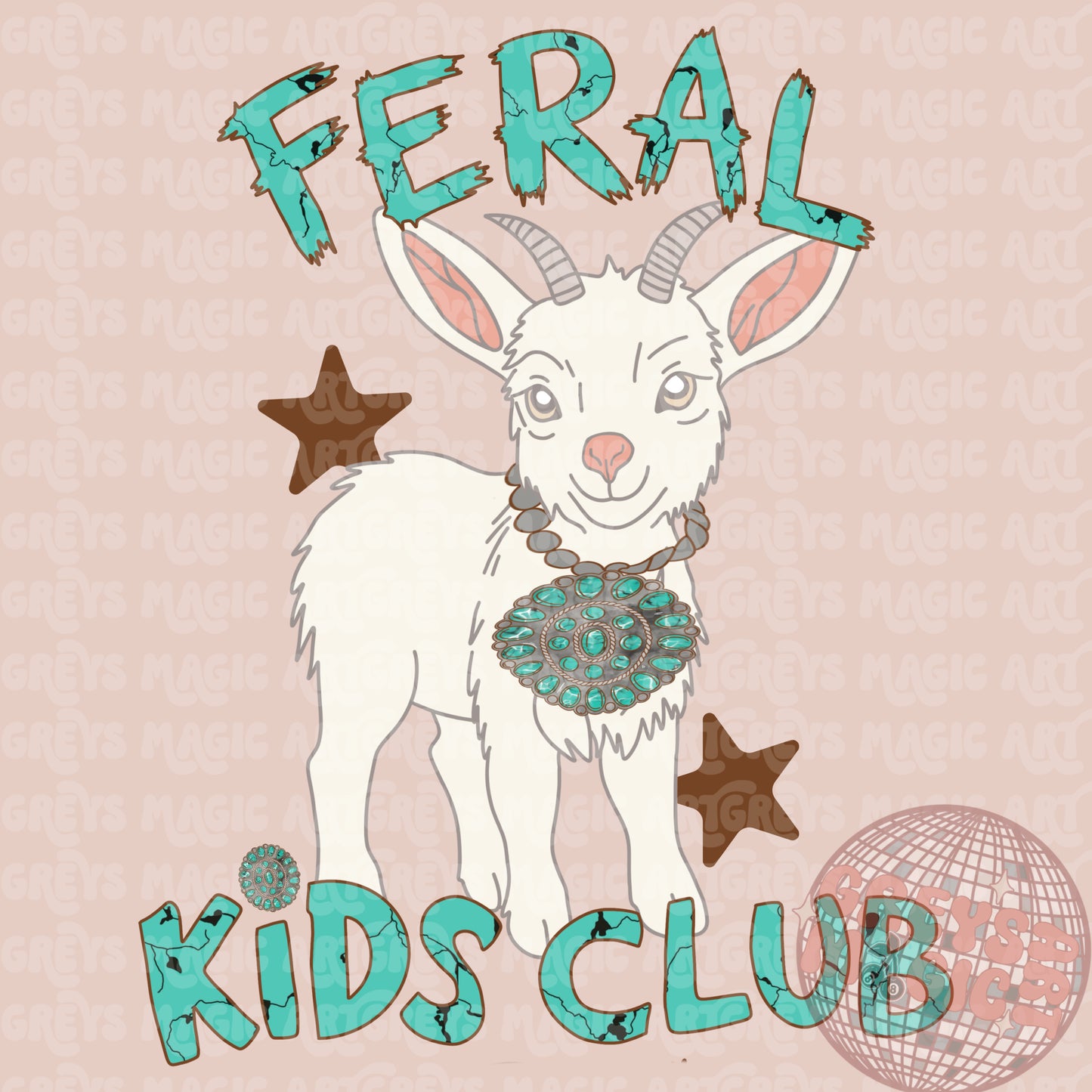 Girl Feral Kids Club PNG