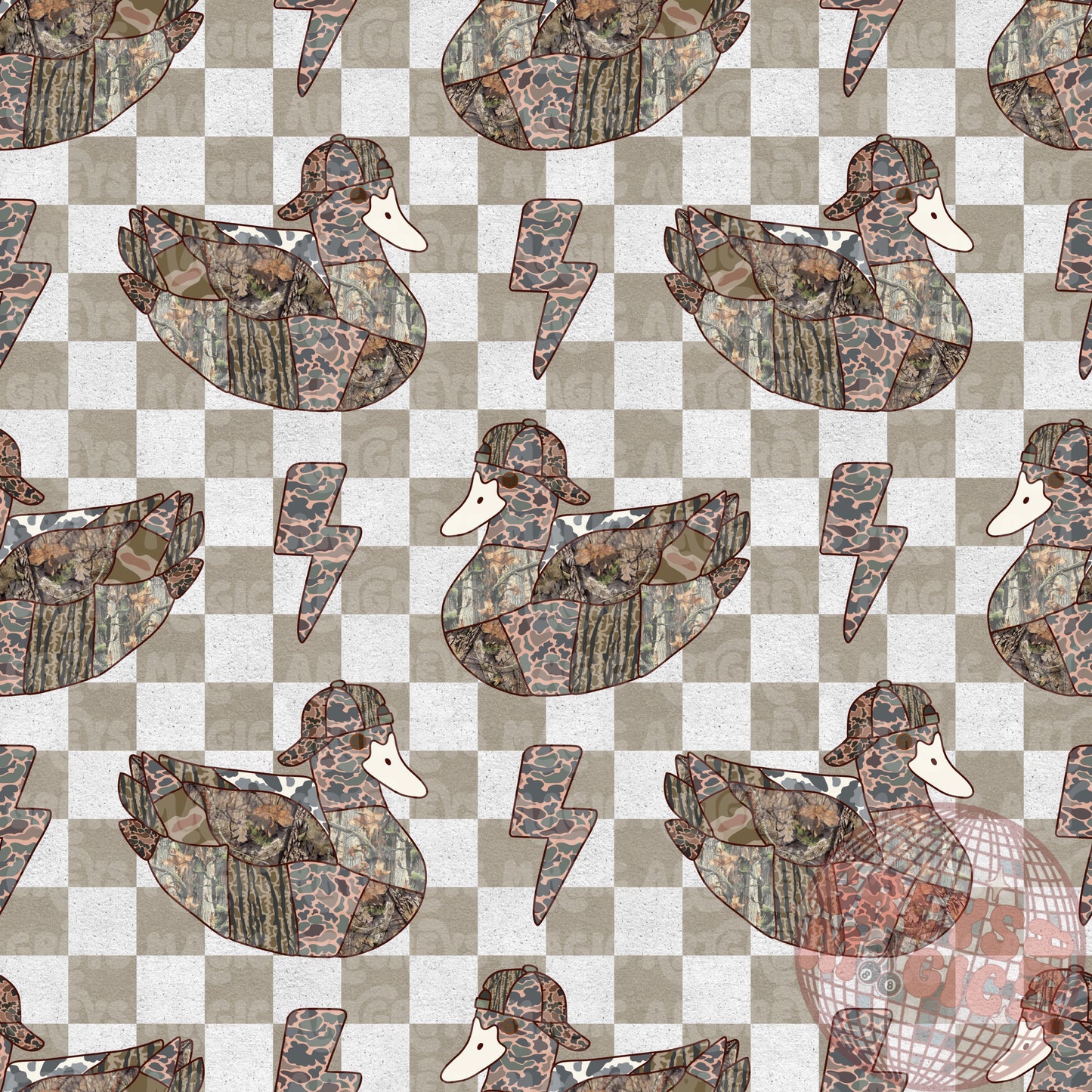Backwoods Duck Checkered Seamless File
