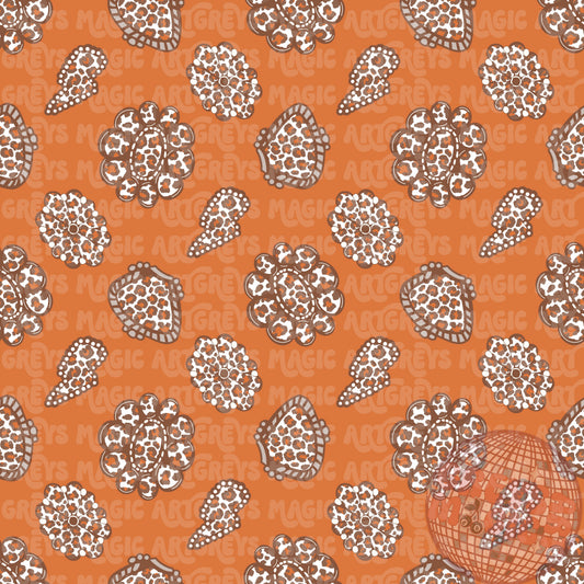 Fall Cheetah Conchos Seamless File