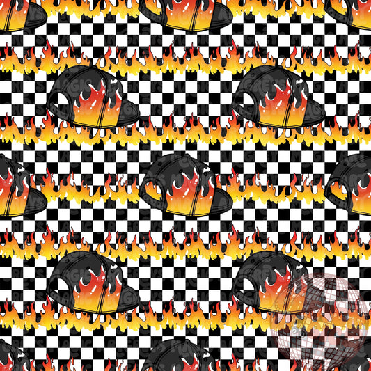 Fire SnapBack Hat Seamless File