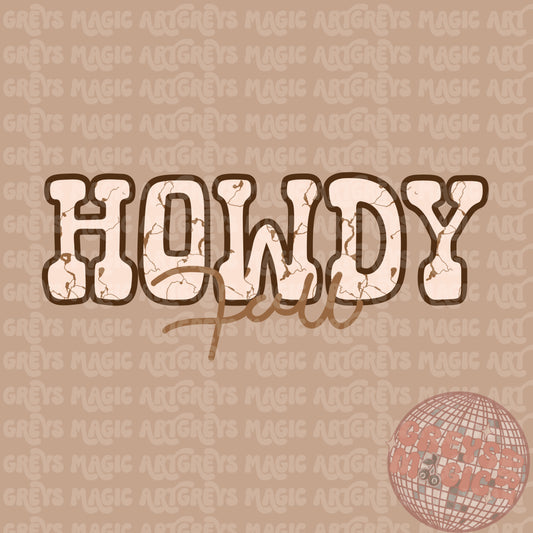 Howdy Fall PNG