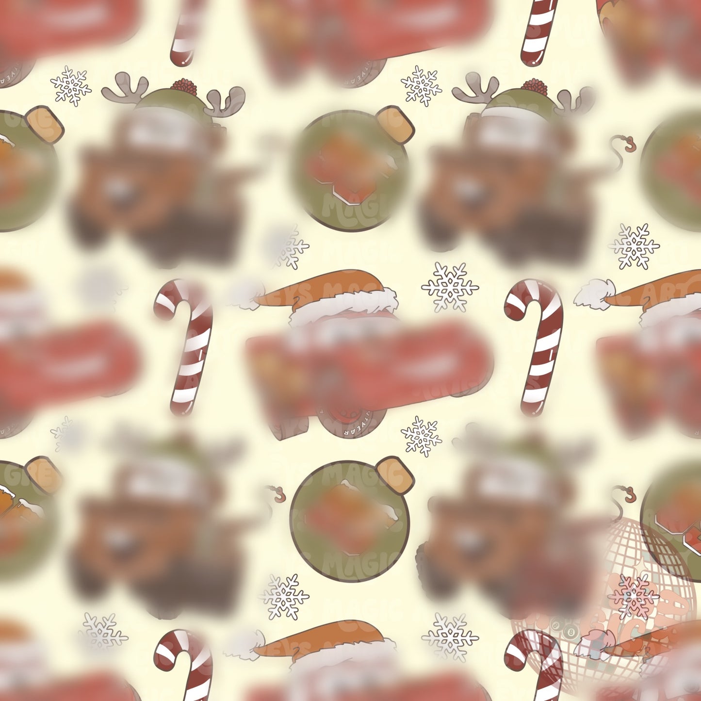 Christmas Cars Seamless File