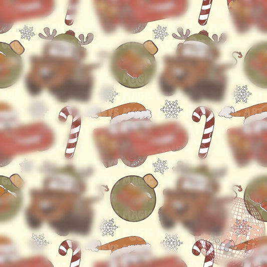 Christmas Cars Seamless File