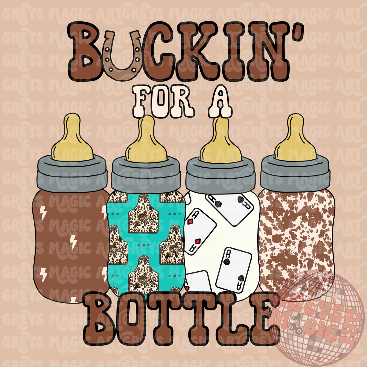 Buckin’ For The Bottle Boys PNG