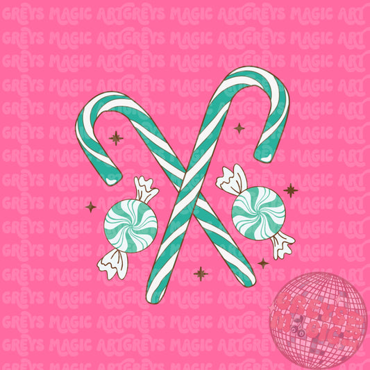 Candy Canes & Minty Things PNG