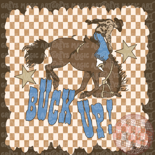 Neutral Buck Up Cowboy PNG