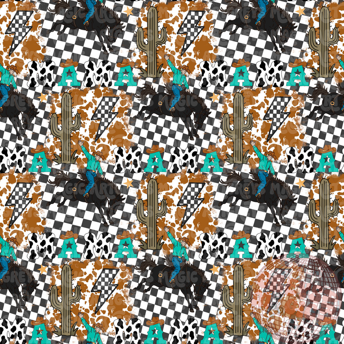 Western Boy Mama Seamless File