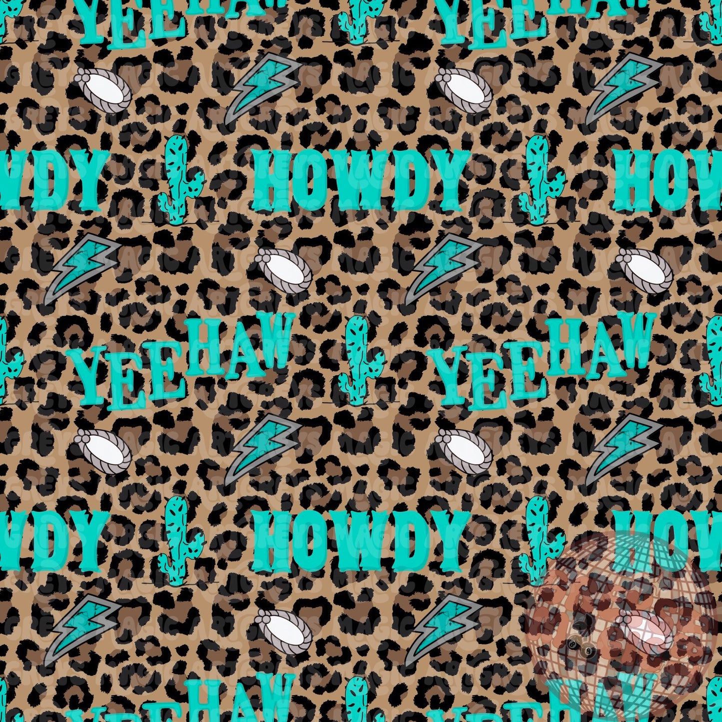 Cheetah Howdy Yeehaw Seamless File