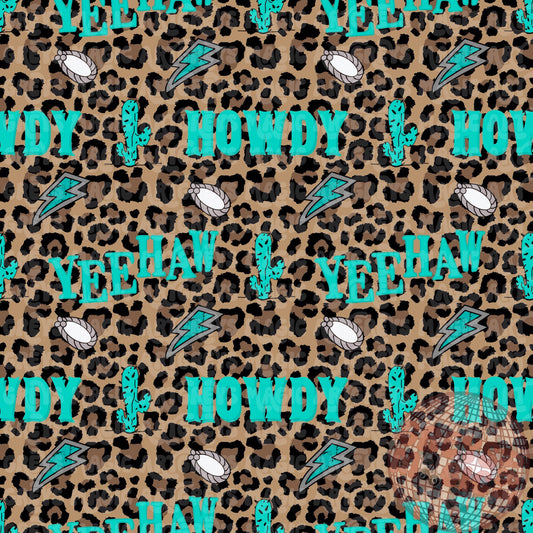 Cheetah Howdy Yeehaw Seamless File