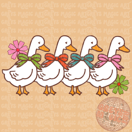 Spring Geese PNG