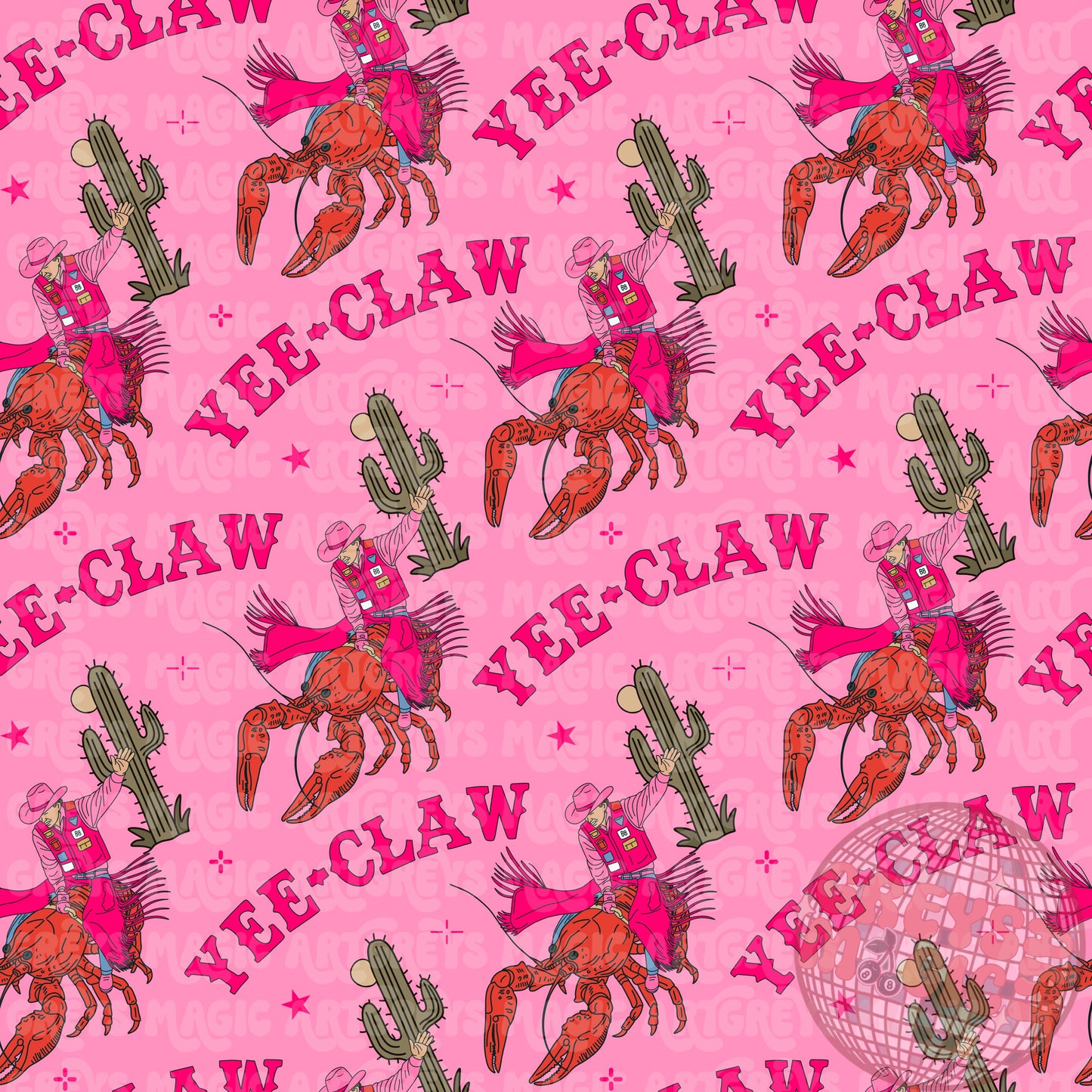 Pink Yee Claw Seamless File
