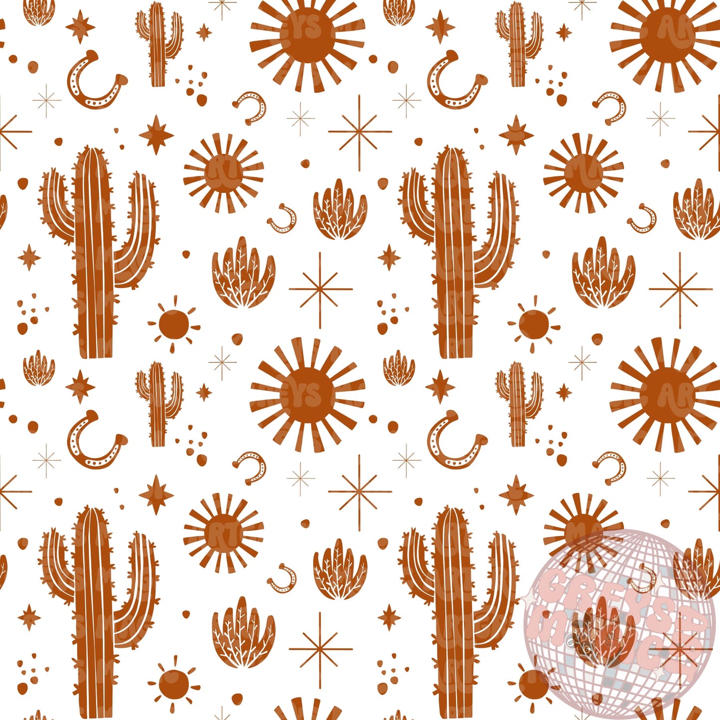 Brown Cactus Coord Seamless File