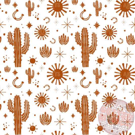 Brown Cactus Coord Seamless File