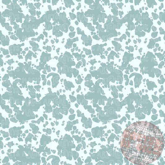 Spring Blue Cowprint Seamless File