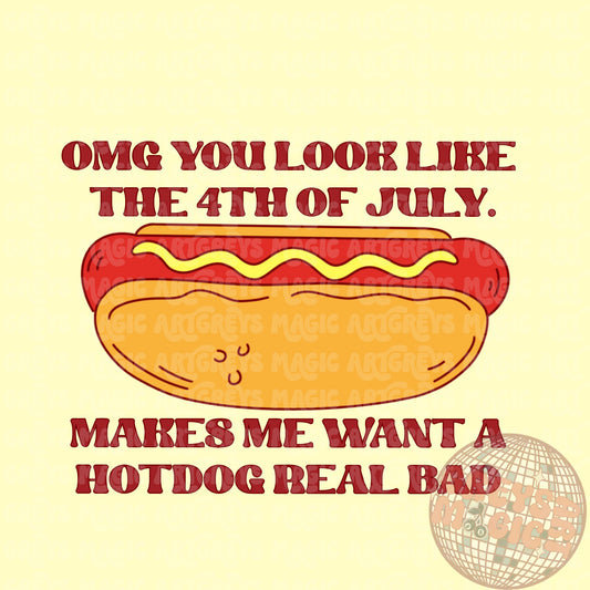 Want A Hotdog Real Bad PNG