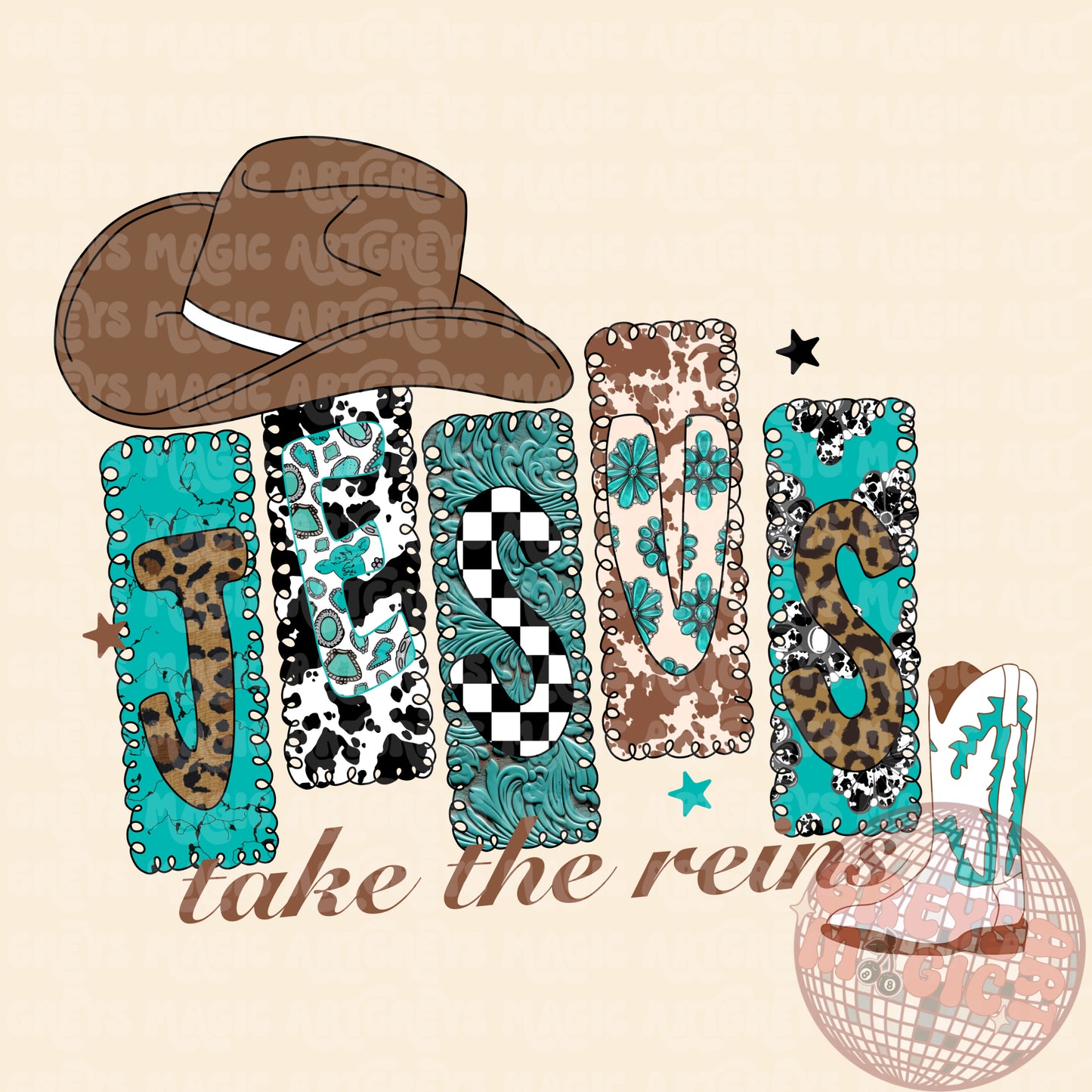 Jesus Take The Reins PNG