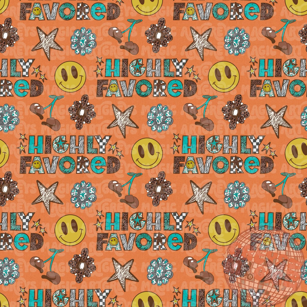 Highly Favored Western Seamless File