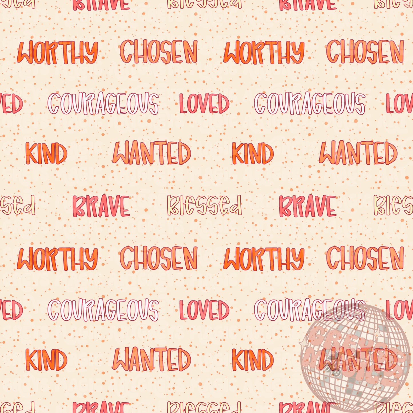 Affirmations Girl Seamless File