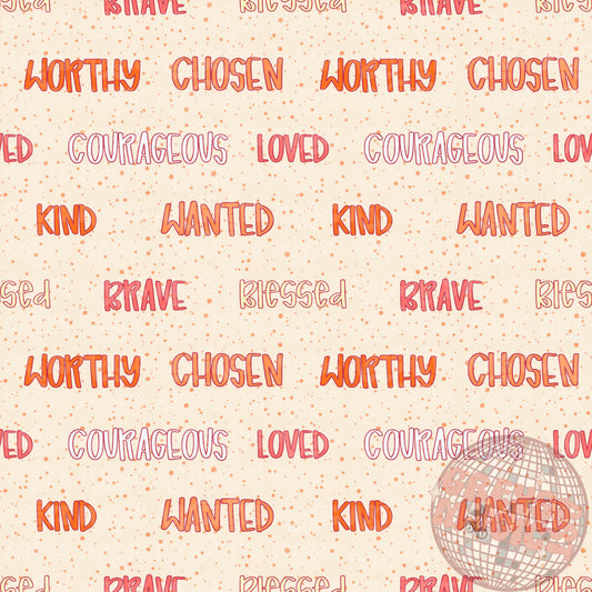 Affirmations Girl Seamless File