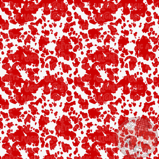 Bright Red Cowprint Seamless File
