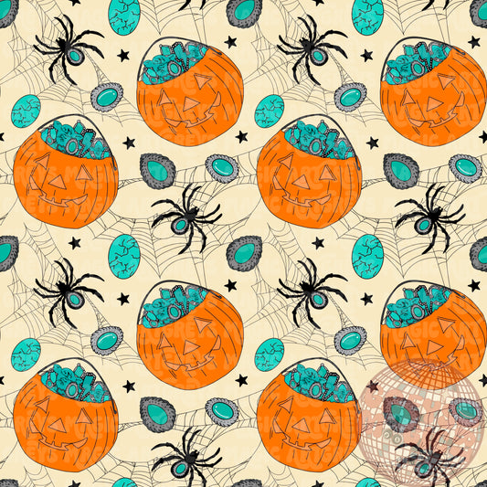 Concho Pumpkin Basket Seamless File