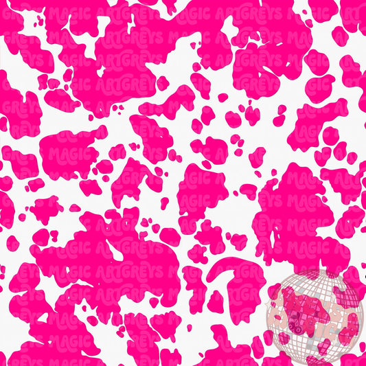 Hot Pink Cowprint Seamless File